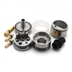ULTON Don Atty Style 22mm RTA RDA w/ Extra Caps/ BF Pins - Silver