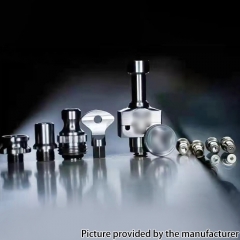 Vazzling Bridg Wick D V2 RBA Style MTL / DL RBA Rebuildable Atomizer w/ 2.5mm Airflow Insert for SXK BB Billet Box Mod Kit - B Version