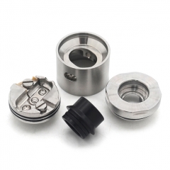 YFTK Hellfire Strike Style 22mm RDA 316SS Rebuildable Dripping Atomizer w/BF Pin - Silver