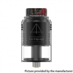 Authentic ThunderHead Creations THC & Tony Vapes Artemis II 25mm RDTA 4.5ml w/BF Pin - Matte Black