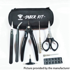 Authentic ThunderHead Creations THC Tauren Saber Tool Kit - Cutter + Tweezers + Scissors + Jig + Screwdriver + Trim Tool + Coil Brush
