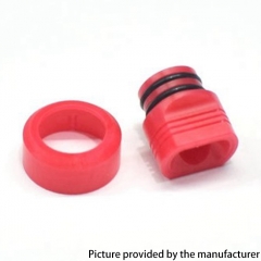 PRC Quantum Style POM 510 Drip Tip with Beauty Ring - Red