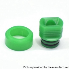 PRC Quantum Style POM 510 Drip Tip with Beauty Ring - Green