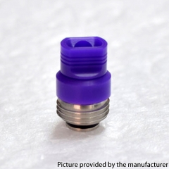 PRC Quantum Style SS Base + POM 510 Drip Tip for SXK BB Billet Box Mod Kit - Purple