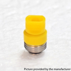 PRC Quantum Style SS Base + POM 510 Drip Tip for SXK BB Billet Box Mod Kit - Yellow