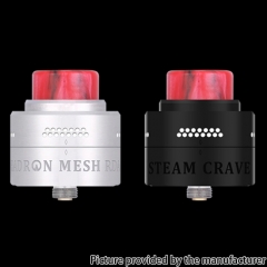 Authentic Steam Crave Hadron Dual Mesh RDSA 30mm w/BF Pin - Silver