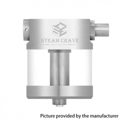 Authentic Steam Crave Pumper Squonker Tank 30mm for Hadron RDSA / Hadron Mesh RDSA / RDA 12ml - Silver