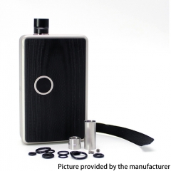 SXK BB Billet Style 60W All-in-One VW 18650 Box Mod Vape Kit w/ USB Port - Champagne Silver