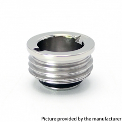 SXK Replacement Flush Nut 510 Drip Tip Adapter for Billet / BB Box Mod - Polished Silver