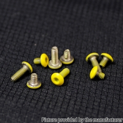 SXK Replacement Screw Set Kit for Billet / SXK BB 70W / DNA 60W Style Box Mod Kit 9pcs - Yellow