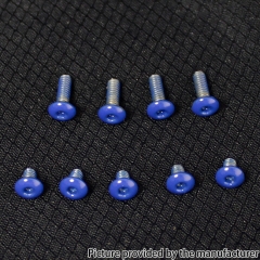 SXK Replacement Screw Set Kit for Billet / SXK BB 70W / DNA 60W Style Box Mod Kit 9pcs - Blue