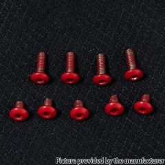 SXK Replacement Screw Set Kit for Billet / SXK BB 70W / DNA 60W Style Box Mod Kit 9pcs - Red