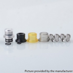 MISSION XV Quantum Style 510 Drip Tip w/ 4 x Inserts for SXK BB Billet Dotod dotAIO - Silver
