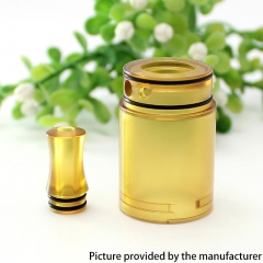 SXK 4.51 Style RTA Replacement PEI Tank Tube + Drip Tip Kit - Brown