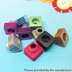 Replacement Square Aluminum Heat Insulation Gasket for 510 Thread Atomizers - Blue