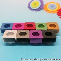 Replacement Square Aluminum Heat Insulation Gasket for 510 Thread Atomizers - Blue