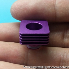 Replacement Square Aluminum Heat Insulation Gasket for 510 Thread Atomizers - Purple
