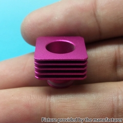 Replacement Square Aluminum Heat Insulation Gasket for 510 Thread Atomizers - Pink