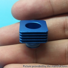 Replacement Square Aluminum Heat Insulation Gasket for 510 Thread Atomizers - Blue