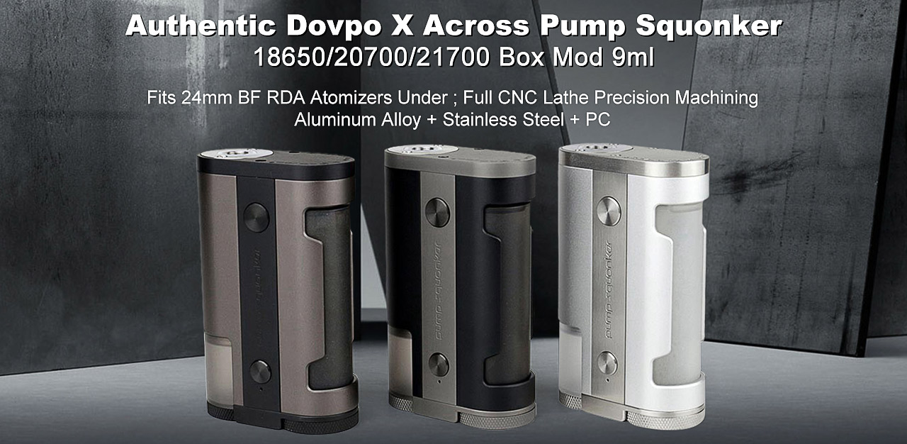 Authentic Dovpo X Across Pump Squonker 18650/20700