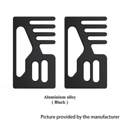 Authentic Ambition Mods Aluminum Alloy Replacement Front + Back Cover Panel Plate for SXK BB / Billet Box Mod Kit - Black