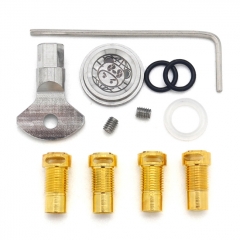 Vazzling Bridg Wick D V2 RBA Style MTL / DL RBA Rebuildable Atomizer w/ 2.5mm Airflow Insert for SXK BB Billet Box Mod Kit - B Version