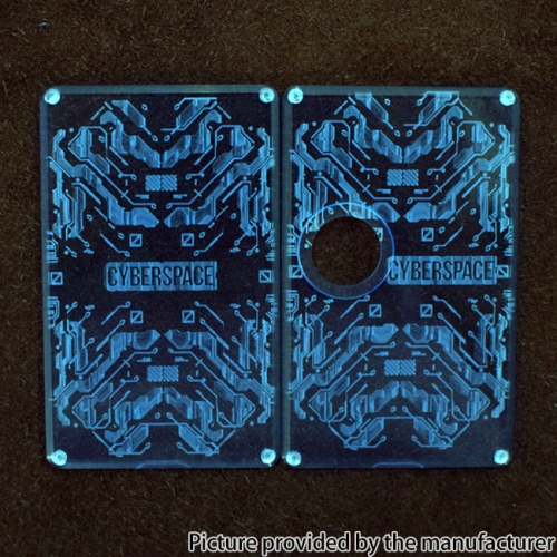 Authentic MK MODS Cyberspace panels for Pulse Aio Mod Kit - Blue