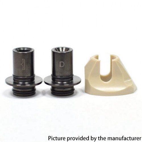 Monarchy Cyber Style 510 Drip Tip Set DL / MTL Mouthpiece - Grey + Black
