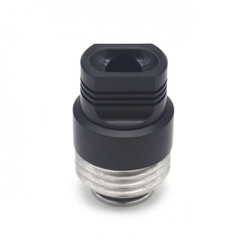 PRC Quantum Style SS Base + POM 510 Drip Tip kit for SXK BB Billet Box Mod Kit - Silver + Black
