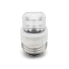 PRC Quantum Style SS Base + Acrylic 510 Drip Tip kit for SXK BB Billet Box Mod Kit - Sliver + Translucent