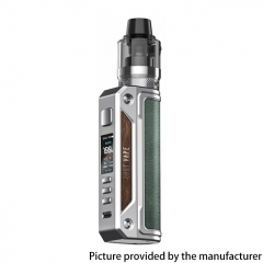 Authentic Lost Vape Thelema Solo 100W VW 18650/21700 Mod Kit with UB PRO Pod 5ml - Stainless Steel Mineral Green