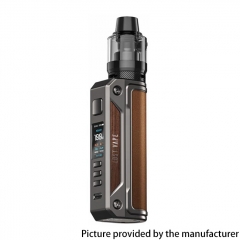 Authentic Lost Vape Thelema Solo 100W VW 18650/21700 Mod Kit with UB PRO Pod 5ml - Gunmetal Ochre Brown