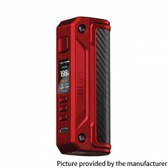 Authentic Lost Vape Thelema Solo 100W 18650/21700 Box Mod - Matt Red Carbon Fiber