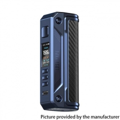 Authentic Lost Vape Thelema Solo 100W 18650/21700 Box Mod - Blue Carbon Fiber