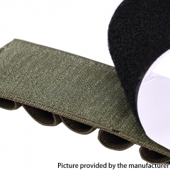 Outdoor Multi Functional Tactical Nylon 6.5 Inch Bulk Tools Velcro Stickers Carrying Storage Bag - Black