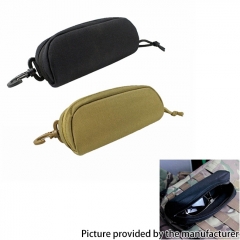 Outdoor Tactical MOLLE Glasses Shockproof Protective Box Portable Sunglasses Pouch Eyewear Carry Case - Black