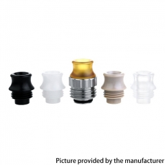 EXO Wave Style Drip Tip Set for SXK BB Billet Box Mod Kit - Stainless Steel Base + PEEK + POM + PEI + PC Mouthpiece 5PCS