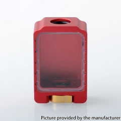 Yec Style Aluminum Alloy Boro Tank with Air Intake Adjustment Function for SXK BB Billet AIO Box Mod Kit - Dark Red