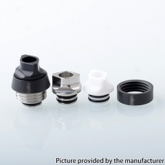 Monarchy Multi Whistle Style Drip Tip Set for SXK BB  Billet  Vandy Vape Pulse AIO  Cthulhu AIO  Box Mod Kit - Black