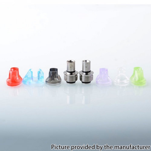 Monarchy Cyber Style BB Billet Drip Tip Set  DL / MTL SS 510 Connectors + 6PCS Mouthpieces