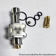 Protocol Atom B-HZRD Biohazard Edition Style SS Bridge RBA for Boro Billet BB Mod 3.5mm 4.0mm Air Pin - Silver
