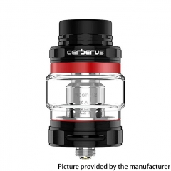 Authentic GeekVape Cerberus 27mm Stainless Steel Sub Ohm Tank Clearomizer 4ml - Black Red