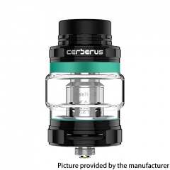 Authentic GeekVape Cerberus 27mm Stainless Steel Sub Ohm Tank Clearomizer 4ml - Black Green