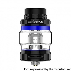 Authentic GeekVape Cerberus 27mm Stainless Steel Sub Ohm Tank Clearomizer 4ml - Black Blue