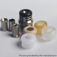 Mission XV Ignition Booster Tip Style Drip Tip Set for BB Billet Mod - Silver