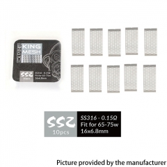 Coil Father King SS316 Mesh Core for 65W 75W 0.15ohm 10PCS - SS2