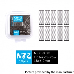 Coil Father King Ni80 Mesh Core for 65W 75W 0.3ohm 10PCS - N82