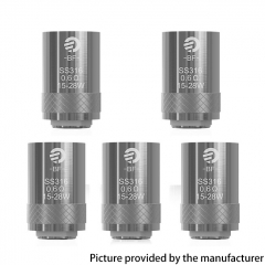 Authentic Joyetech BF Series Coil Head for Cubis  Cuboid Mini Atomizer   Egrip II  Aio 0.6ohm 5PCS - SS316