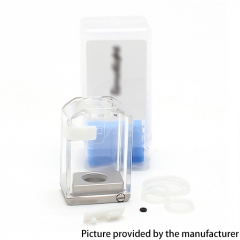 SXK Limelight Style PCTG + 316SS AIO Tank for SXK BB Billet Box 5ml - Translucent + Silver