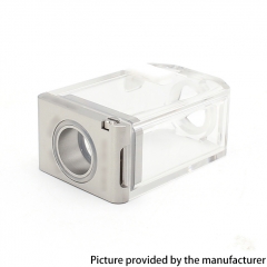 SXK Limelight Style PCTG + 316SS AIO Tank for SXK BB Billet Box 5ml - Translucent + Silver